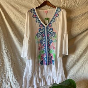 Lilly Pulitzer tavvy Coverup Travelers palm